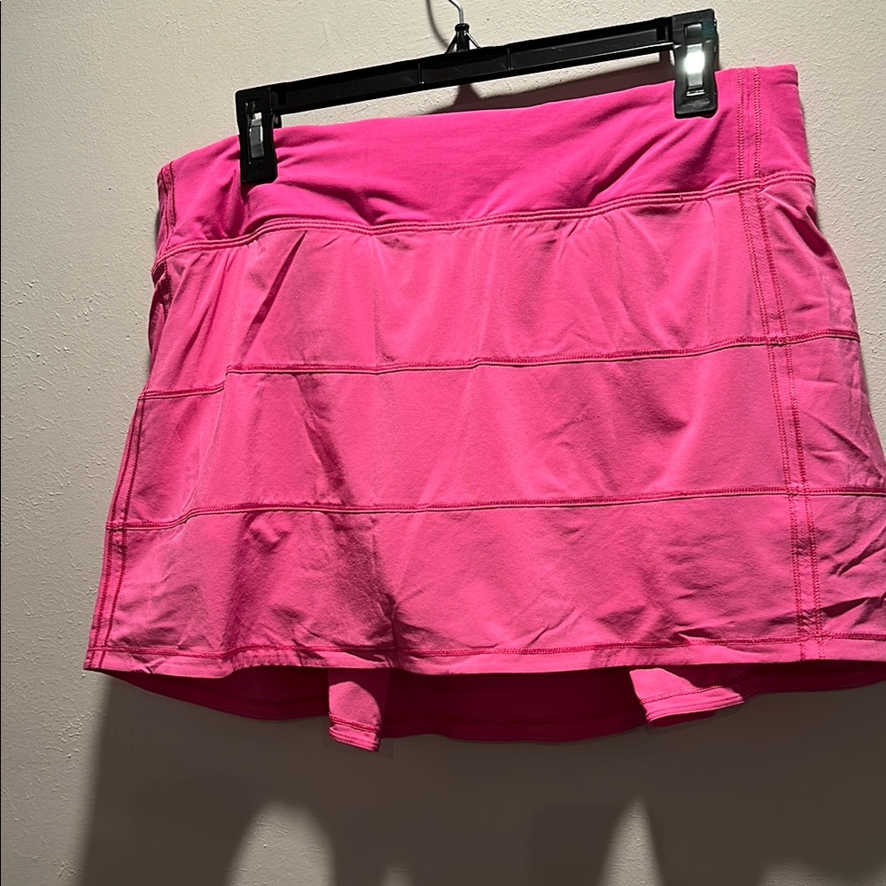 Lululemon Athletica Pink Pace Rival Tennis Mini Skirt